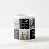Niedliche Schwestern Foto Collage & Quote Block Mo Kaffeetasse (Mittel)