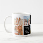 Niedliche Schwestern Foto Collage & Quote Block Mo Kaffeetasse (Links)