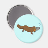 Niedliche Schwimmenfleckenplatypus Magnet (Vorderseite/Rückseite)