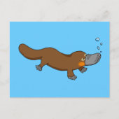 Niedliche Schwimmenfleckenplatypus Postkarte (Vorderseite)