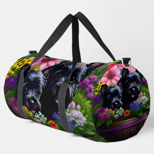 Niedliche Scotty Welppies Duffle Bag (Linke Ecke)