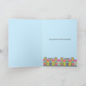 Niedliche Script Happy Housiversary Realtor Card Karte (Innenseite)