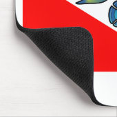 Niedliche Scubadorable Tauchen-Flagge Mousepad (Ecke)
