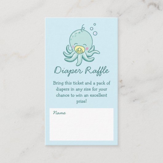 Niedliche Sea Turtle Baby Dusche Kawaii Windelwölf Begleitkarte (Vorderseite)