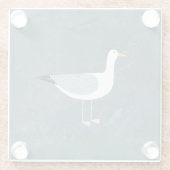 Niedliche Seagull Glasuntersetzer (Rückseite)