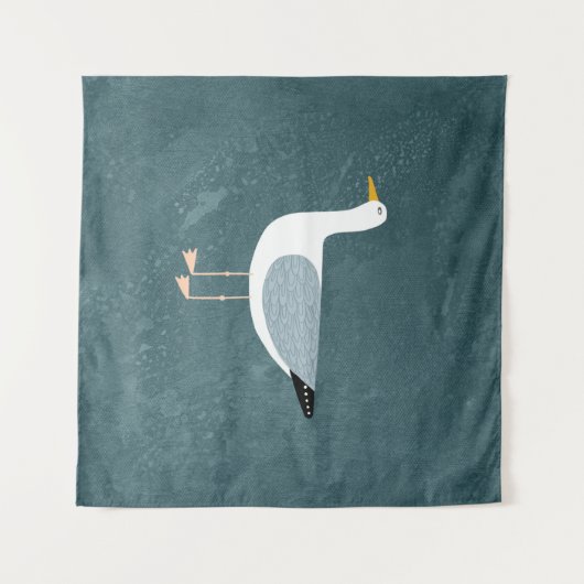 Niedliche Seagull Wandteppich (Vorderseite (Horizontal))