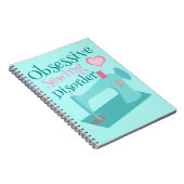 Niedliche Seamstress Obsessive Nähstörung Notizblock (Rechte Seite)