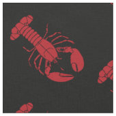 niedliche Seeklobsterware rot Stoff (Nahaufnahme)