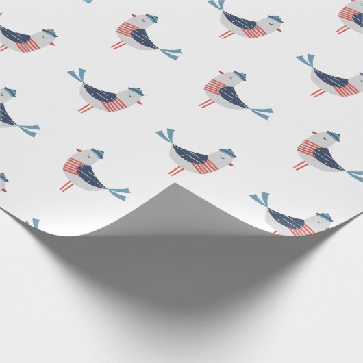 Niedliche Seelöwen Geschenkpapier (Ecke)