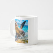 Niedliche Seelöwen-Kaffeetasse Kaffeetasse (Vorderseite Links)