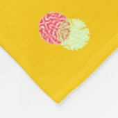 niedliche Seemeerjungfrauprinzessin (braunes Haar) Fleecedecke (Ecke)