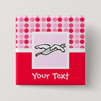 Niedliche Seemöwe Button