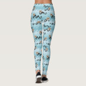 Niedliche Seeotter, welche die Wellen reiten Leggings (Rückseite)