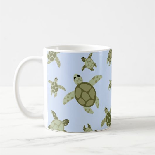 Niedliche Seeschildkröten Kaffeetasse (Links)