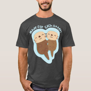 Niedliche Seezungenhalter, die für jede Otter gear T-Shirt