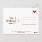 Niedliche Segelsegmente in der Muschel Sommersonne Postkarte (Rückseite)