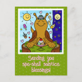 Niedliche Segelsegmente in der Muschel Sommersonne Postkarte (Vorderseite)