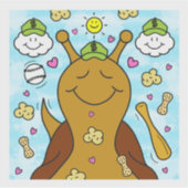 Niedliche Segnungen auf dem Baseball | Vinyl Aufkleber (Vorderseite)