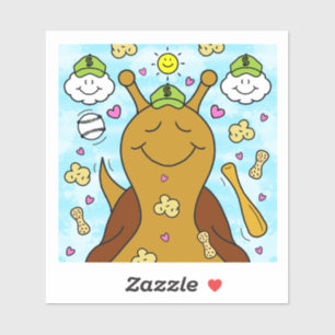 Niedliche Segnungen auf dem Baseball   Vinyl Aufkleber