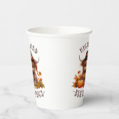 Niedliche Segnungen für den Erntedank der Hochland Pappbecher (Links)