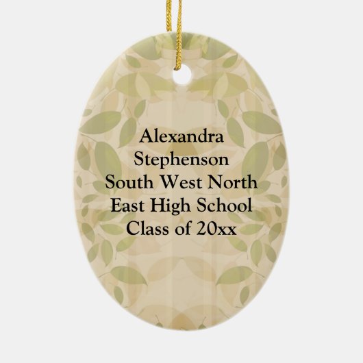 Niedliche Sehschärfe Keramik Ornament (Hinten)