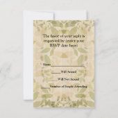 Niedliche Sehschärfe RSVP Karte (Rückseite)