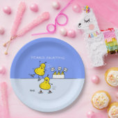 Niedliche Seiten Abbildung Skaten Funny Birne Pappteller (Party)