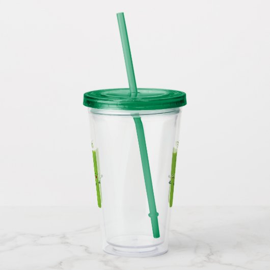 Niedliche Sellerie Sticks Trio Cartoon Gemüse Acryltrinkbecher (Links)