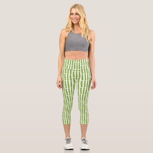 Niedliche Sellerie Sticks Trio Cartoon Gemüse Capri Leggings (Vorderseite)