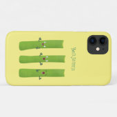Niedliche Sellerie Sticks Trio Cartoon Gemüse Case-Mate iPhone Hülle (Rückseite (Horizontal))