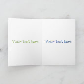 Niedliche Sellerie Sticks Trio Cartoon Gemüse Karte (Innenseite)