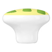 Niedliche Sellerie Sticks Trio Cartoon Gemüse Keramikknauf (Seitenansicht)