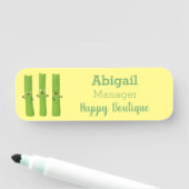 Niedliche Sellerie Sticks Trio Cartoon Gemüse Namensschild (Beispiel)