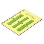 Niedliche Sellerie Sticks Trio Cartoon Gemüse Notizblock (Linke Seite)