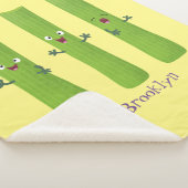 Niedliche Sellerie Sticks Trio Cartoon Gemüse Sherpadecke (3/4)