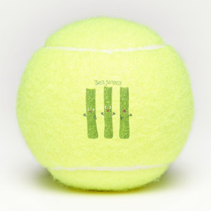 Niedliche Sellerie Sticks Trio Cartoon Gemüse Tennisbälle