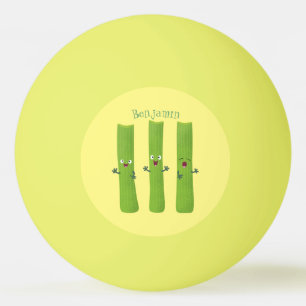 Niedliche Sellerie Sticks Trio Cartoon Gemüse Tischtennisball