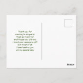 Niedliche, seltsame Eichhörnchenfotografie Postkarte (Rückseite)