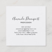 Niedliche, seltsame Eichhörnchenfotografie Quadratische Visitenkarte (Rückseite)