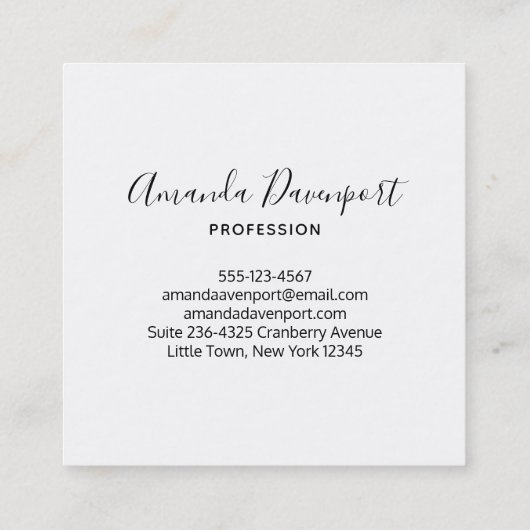 Niedliche, seltsame Eichhörnchenfotografie Quadratische Visitenkarte (Rückseite)