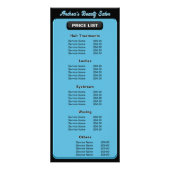 Niedliche Services und Preise für berufliche Salon Werbekarte (Vorne)