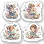 Niedliche Sets mit Buchsticker Aufkleber (Vorderseite)