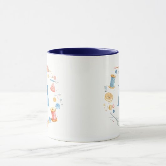 NIEDLICHE SEWING-TOOLS IN PASTELFARBE TASSE (Zentrum)