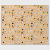 Niedliche Shakespeare Inspiration Zitate Nerdy Lit Geschenkpapier (Flach)