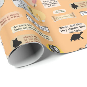 Niedliche Shakespeare Inspiration Zitate Nerdy Lit Geschenkpapier