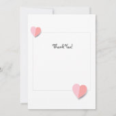 Niedliche Sheep Paper Art Dankeskarte (Rückseite)