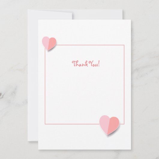 Niedliche Sheep Paper Art Dankeskarte (Rückseite)