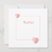 Niedliche Sheep Paper Art Dankeskarte (Rückseite)