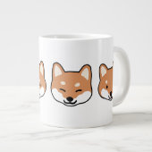 Niedliche Shiba Inu Dog Faces Jumbo-Tasse (Vorderseite Rechts)