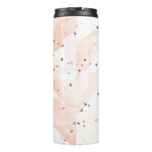 Niedliche Shiba Inu im Herzen Thermosbecher (Rückseite)